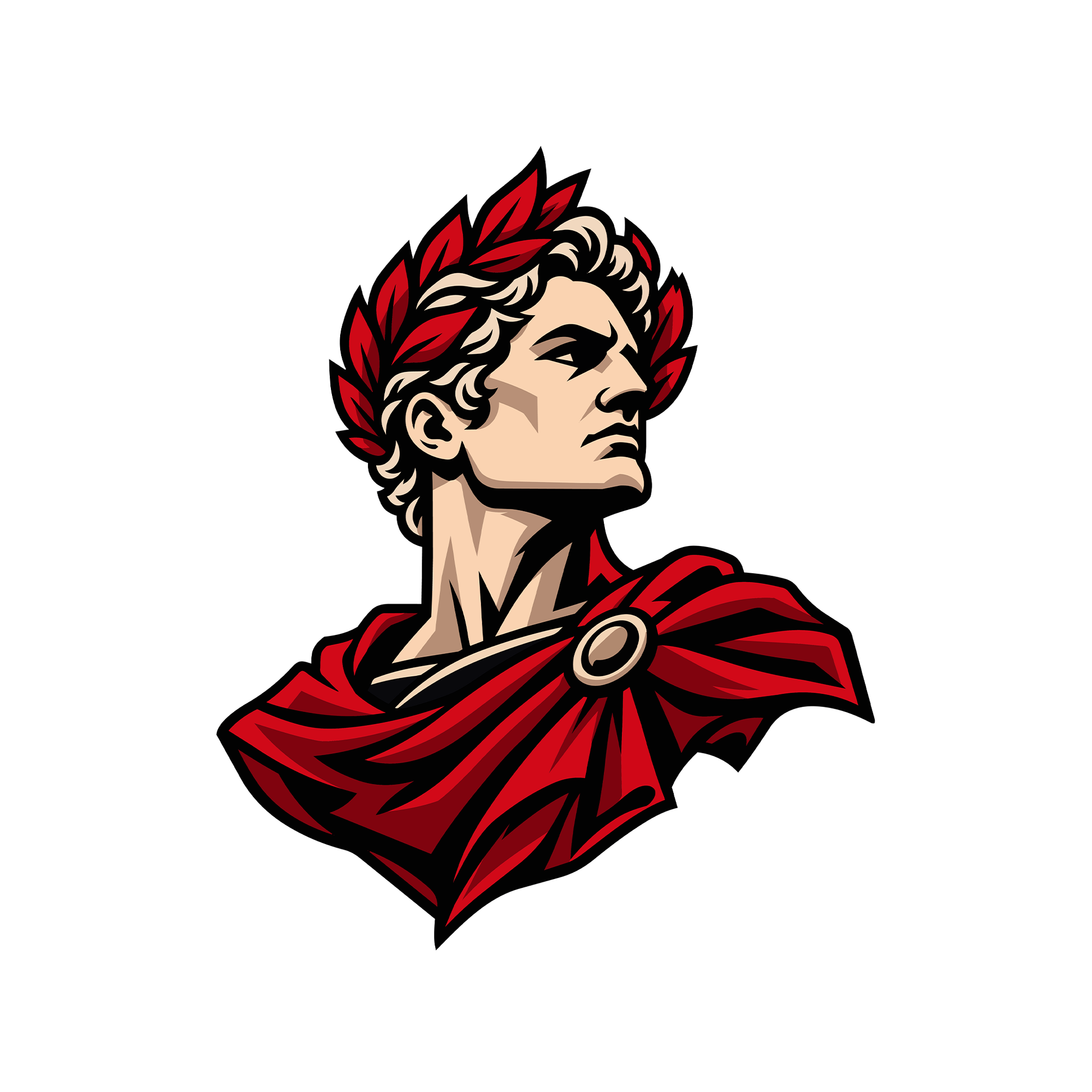 Caesar laurel figure logo
